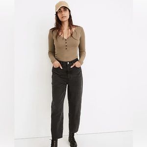 Madewell Ballon Jean in Black